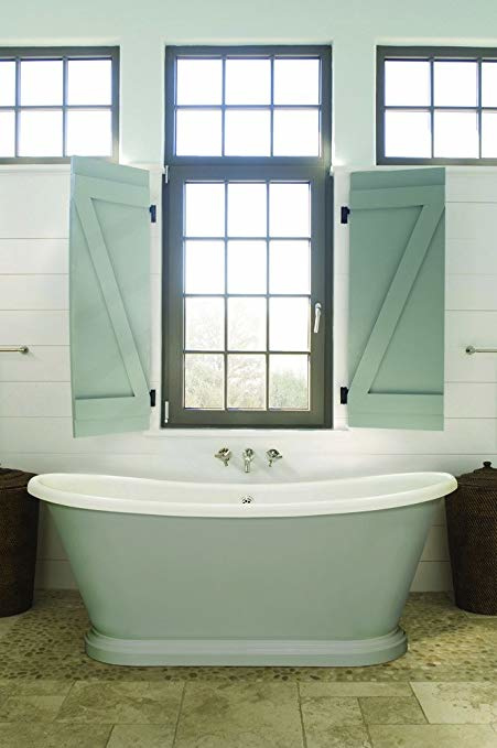 Regeren Stevenson Paleis KSB0016 klassiek vrijstaand bad 158cm, wit | Kunststof vrijstaande baden  zonder poten. | Klassiek Sanitair / Complete design landelijke badkamers.