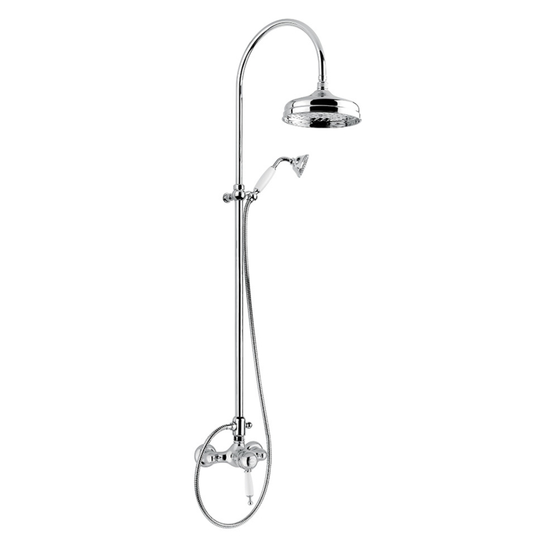 Klassieke thermostatische douchekraanset KSOX6-337 met 20cm douchekop  chroom