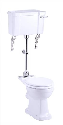KST0008 Compleet klassiek toilet  met laaghangend reservoir