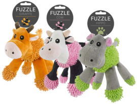 Fuzzle Cow with 5 squeakers