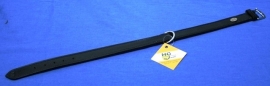 Zwart lederen halsband 52 cm (4151850)