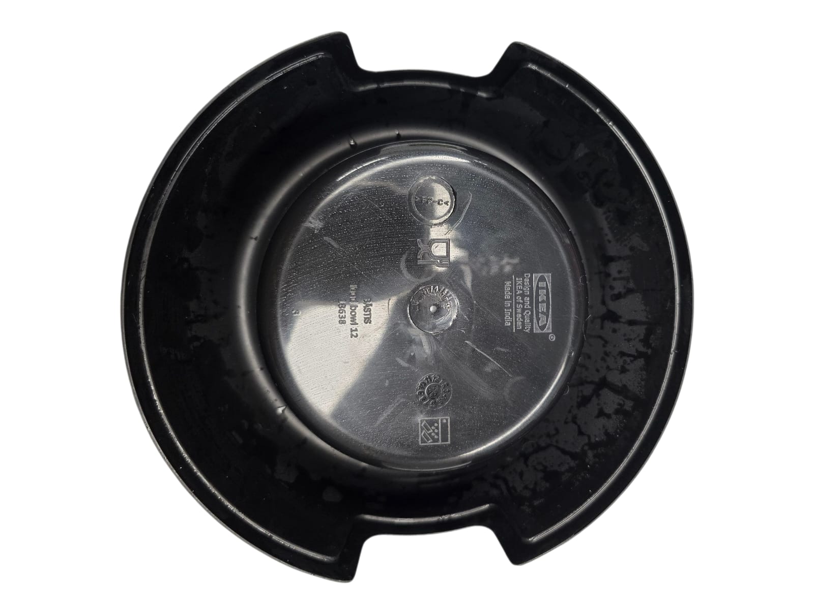 Plastic waterbak zwart 0.5L