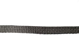 Showlijn zwart plat enkel simpel 0.9mm