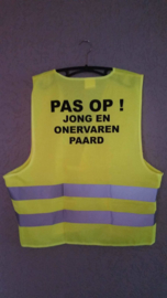 Veiligheidsvest met eigen text Zwart