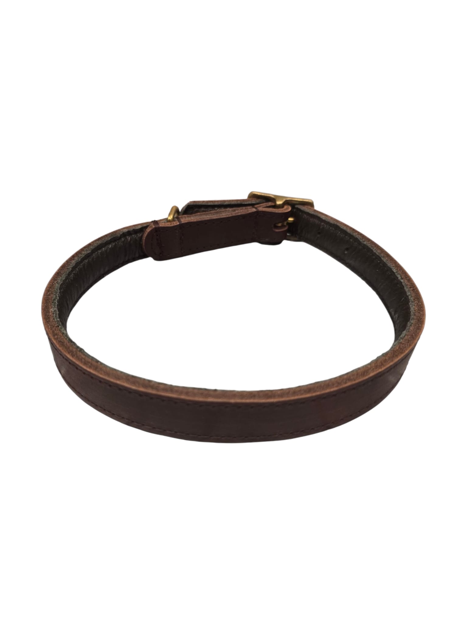 Halsband Zwart Messing