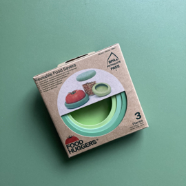 Foodhuggers | set van 3 | kleur soft green