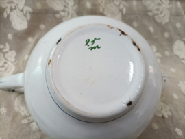 Oud emaille theepot, Japy VERKOCHT