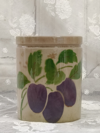 Oud Franse confiture pot, pruim