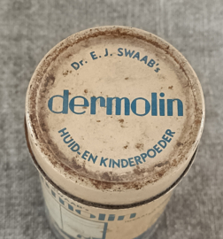 Oud blikje Dermolin kinderpoeder