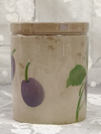 Oud Franse confiture pot, pruim