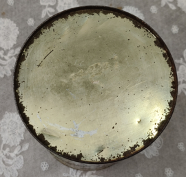 Oud gebloemd blik, suiker