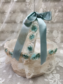 Bloemen mandje met roosjes