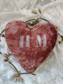 Oud bruidskussentje, hart