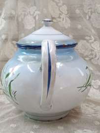 Oud emaille theepot, Japy VERKOCHT