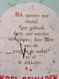 Oud blik Salami bierworstjes VERKOCHT