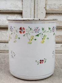 Oud emaille sucre pot VERKOCHT