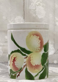 Oud Franse confiture pot, nectarine