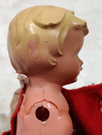 Oud popje met opwind mechanisme