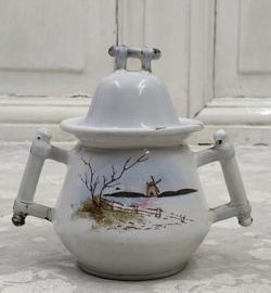 Oud suikerpotje landschap decor VERKOCHT