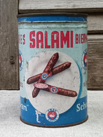 Oud blik Salami bierworstjes VERKOCHT