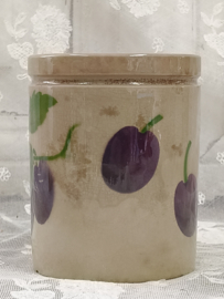 Oud Franse confiture pot, pruim