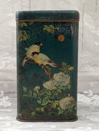 Oud blik vogel decor