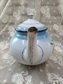 Oud emaille theepot, Japy VERKOCHT