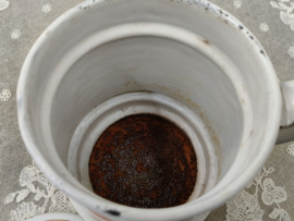 Oud emaille filter koffiepot
