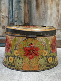 Art Nouveau stijl blikje VERKOCHT
