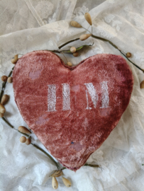 Oud bruidskussentje, hart