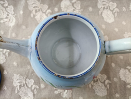 Oud emaille theepot, Japy VERKOCHT