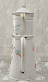 Oud emaille filter koffiepot