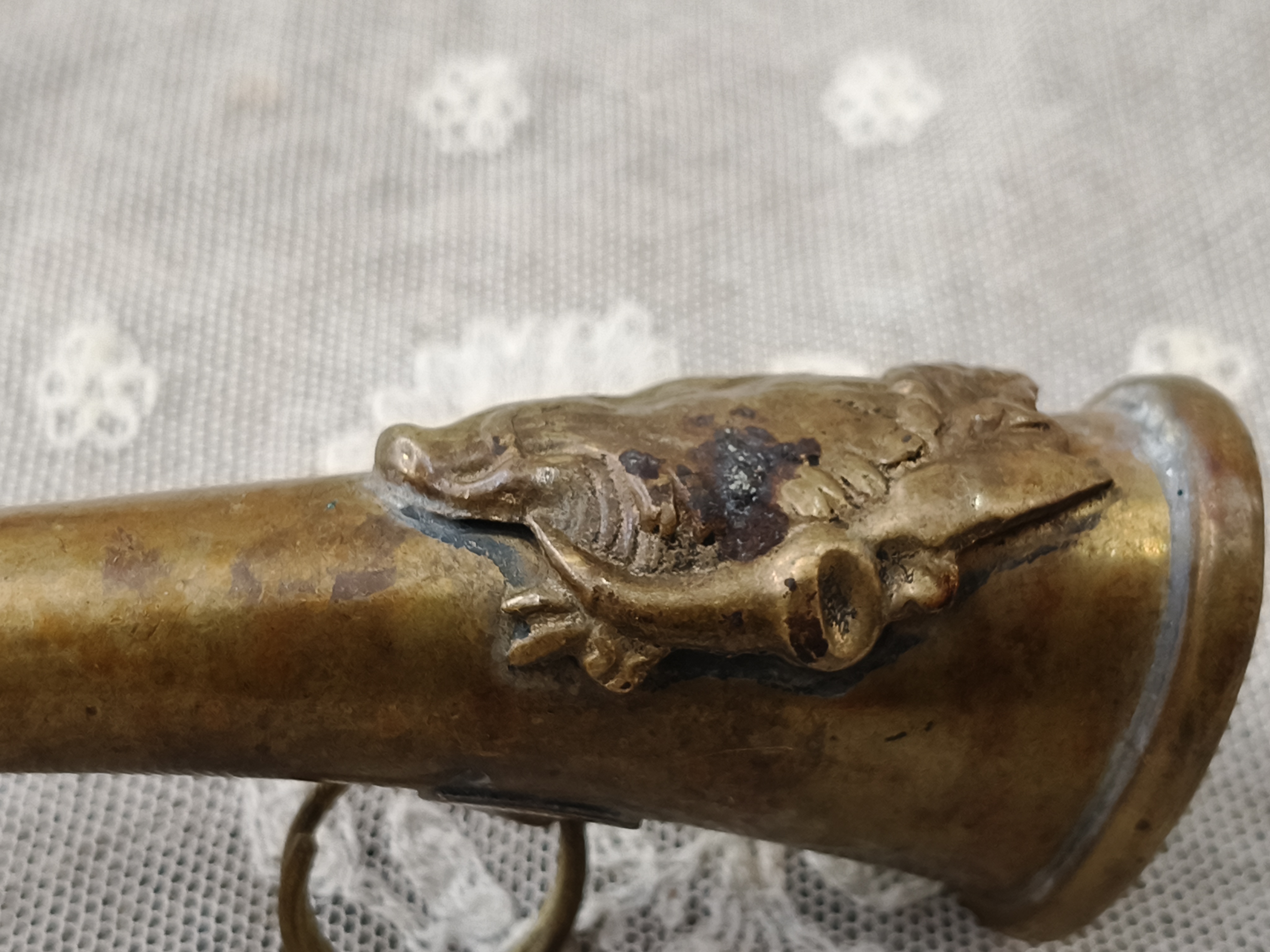 Oude kleine jacht toeter