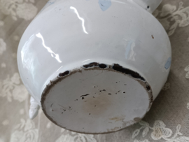 Oud gebloemd emaille koffiepot VERKOCHT