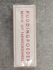 Oud doosje Thermos puddingpoeder Amandel