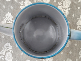 Oude Japy koffiepot met filter, paarse rozen
