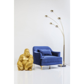 Deco Beeld Aap Gorilla Side XL Goud