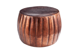 Handgemaakte salontafel MARRAKESCH 55cm koper met gehamerd design