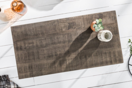 Massieve salontafel 100 cm grijze mangohouten met haarspeldpoten