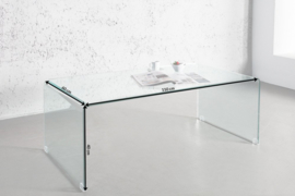 Extravagante glazen salontafel FANTOME 110 cm transparant