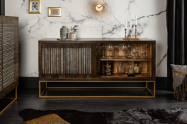 Massief dressoir ON 160cm mangohout met agaatsteen afwerking