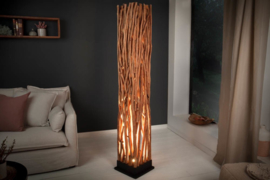 Vloerlamp NATURE ART 173 cm gemaakt van massief longan hout