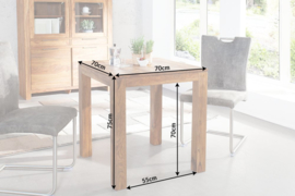 Eettafel Model: Lagos - 70cm x 70cm -