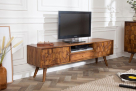 TV-Meubel Mystic Living 140cm Massief Sheesham Hout