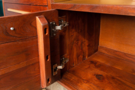 Moderne dressoir acaciahout 165 cm bruin goud 165cm