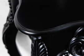 Elegante console VENICE 110cm zwart mat barok design dressoir handgemaakt