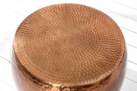 Handgemaakte bijzettafel ORIENT 60cm koper gehamerd design