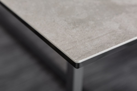 Moderne eettafel SYMBIOSE 200cm keramiek in betonlook  200cm