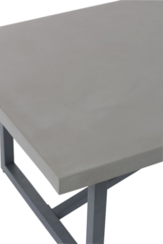 Salontafel Beton Finish Rechthoekig Hout/Metaal Grijs