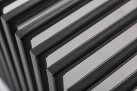 Industriële salontafel ARCHITECTURE 100cm geolied eiken zwart frame
